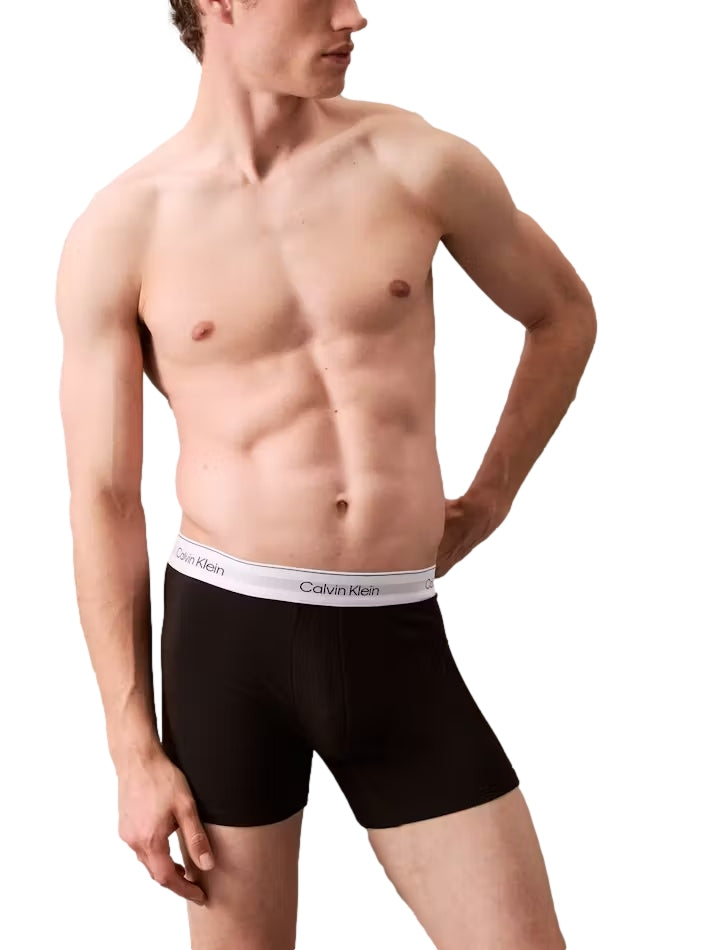 Calvin Klein Underwear Boxer Brief Modern Cotton 3PK Boxershorts Hvit/Grå/Sort - modostore.no