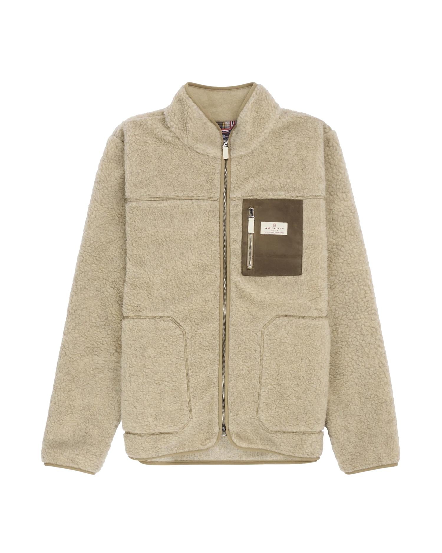 Amundsen Heroes Wool Fleece Jacket Mens Jakke Brun/Beige