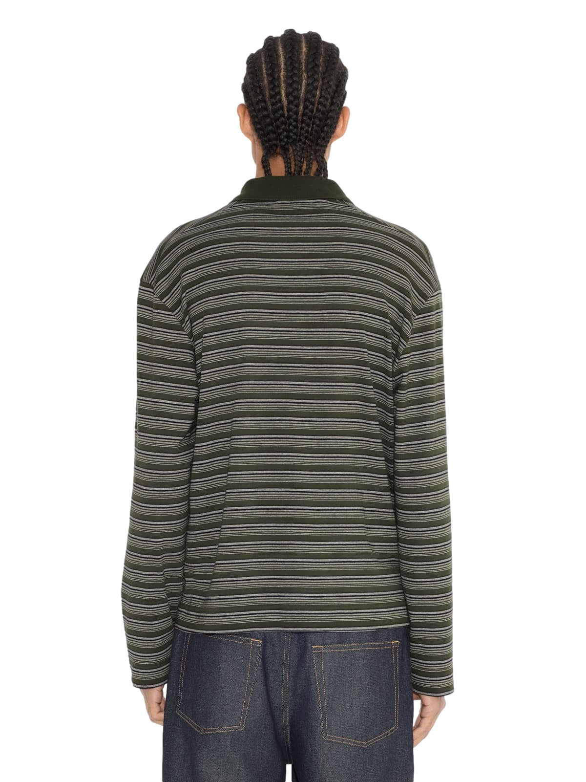 Holzweiler Sonny LS Polo Genser Grønn Striper
