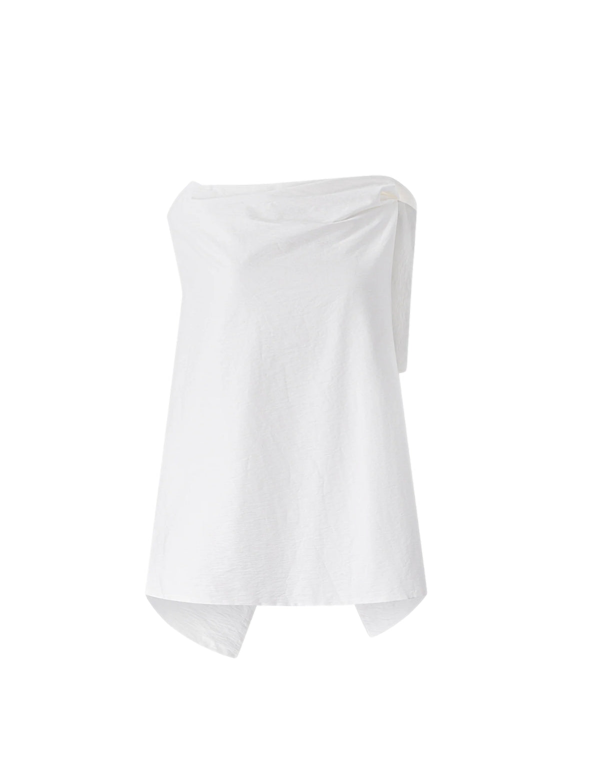 Viktoria Chan Tully open bak top Skjorte Hvit - modostore.no