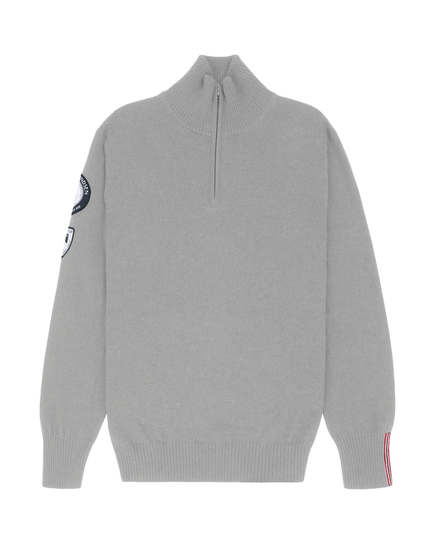 Amundsen Peak Half Zip Mens Genser Lysegrå