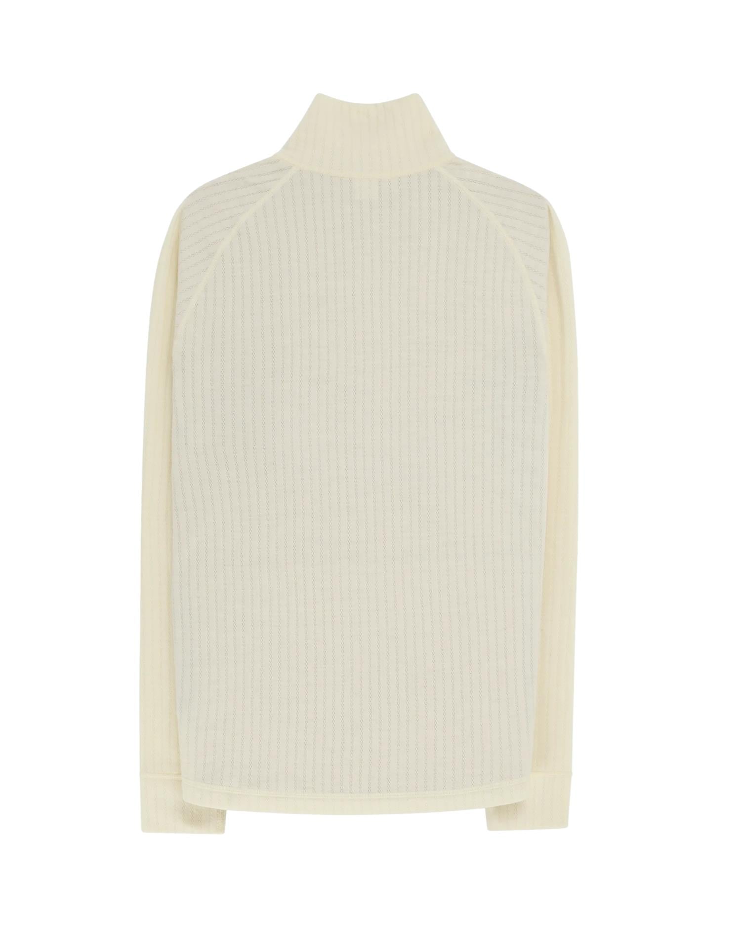 Amundsen Hero's Hide Half Zip Mens Ullundertøy Off-White