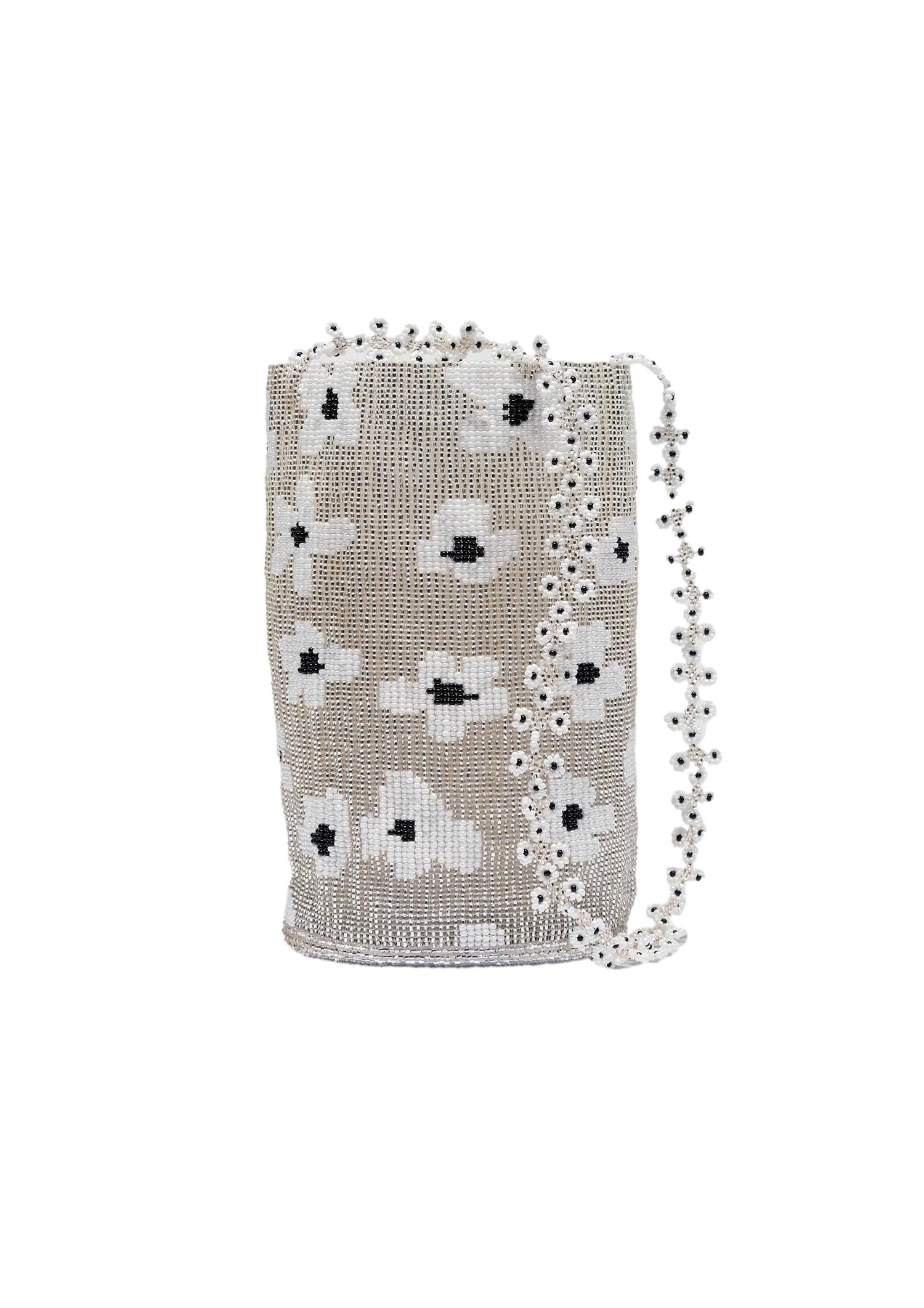 Pura Utz Silver Flower Dream Bag Veske Sølv / Sort