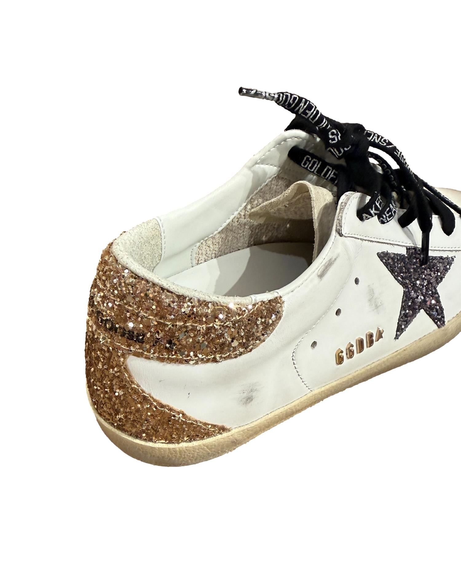 Golden Goose Super-Star Leather Upper Sko Hvit
