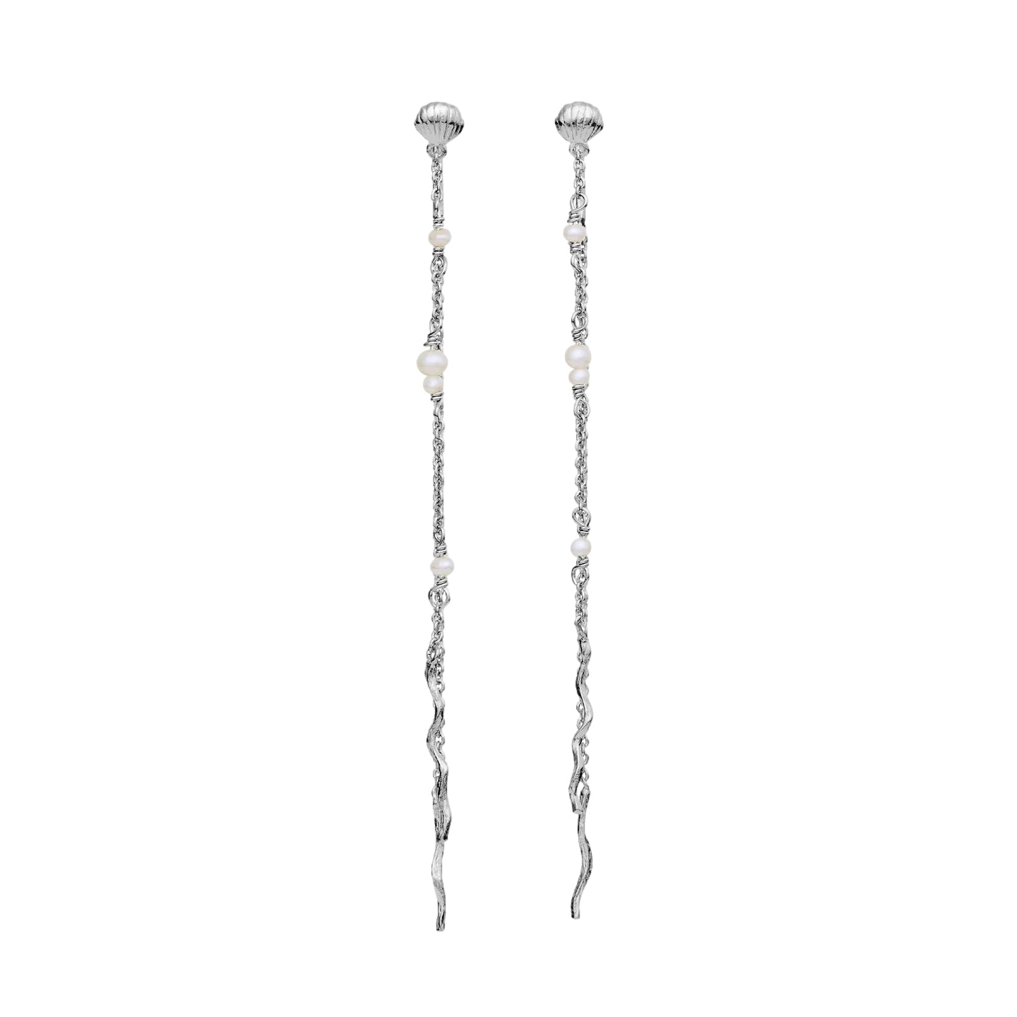 Maanesten Sirena Earrings Øredobber Sølv - modostore.no