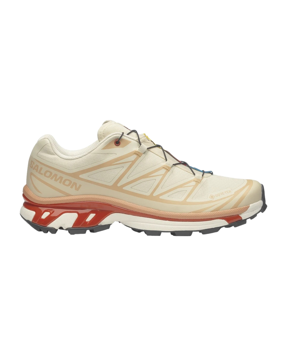 Salomon XT-6 GTX Almond Milk/Soft Clay/Burnt Ochre Sko Kremfarget - modostore.no
