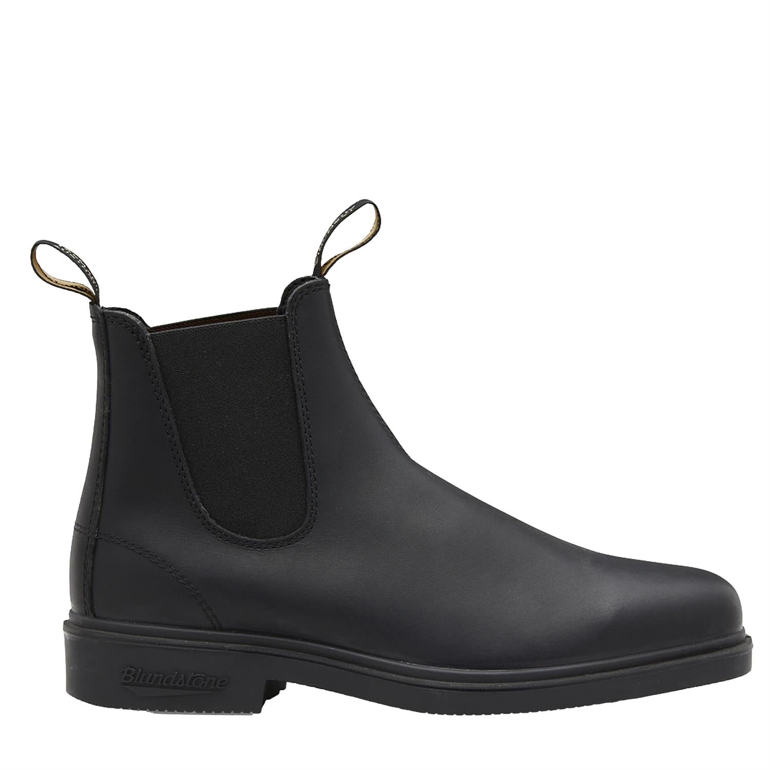 Sort Blundstone 063 Chelsea boots for menn, stilfulle og komfortable skinnsko med elastiske sider.