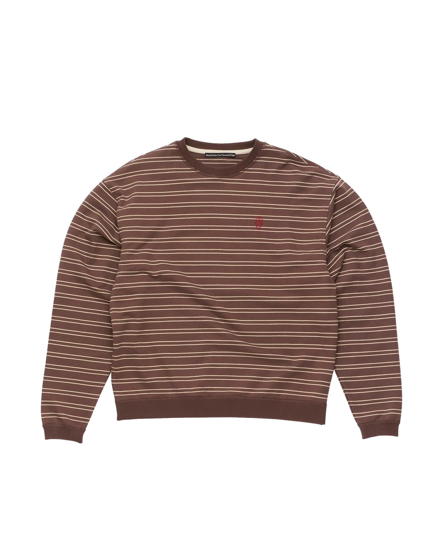 Stockholm Surfboard Club Benny Sweater Genser Brun - modostore.no