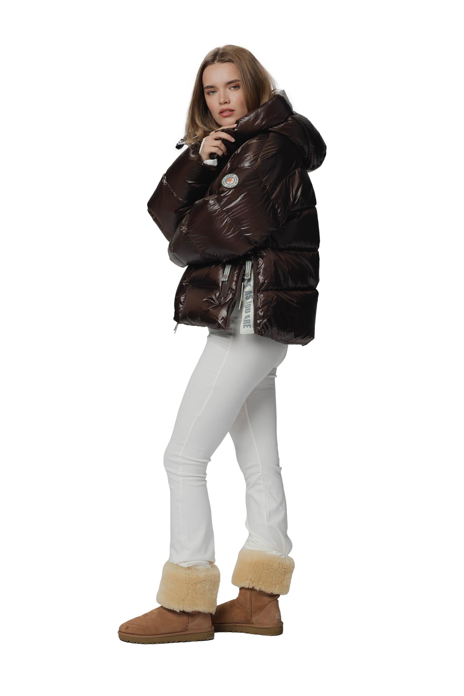 CAYA Ginny Short Coffee Jakke Mørkebrun - modostore.no