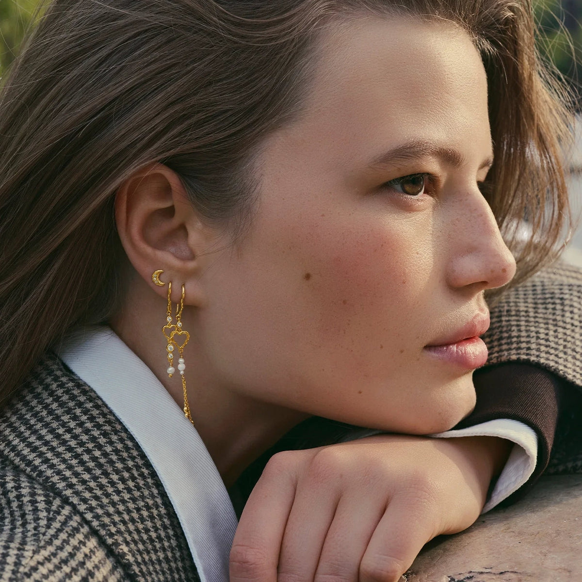 Maanesten Lunia Earrings Øredobber Gull