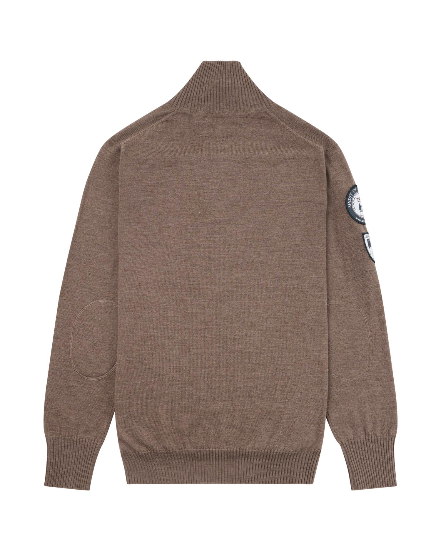 Amundsen Peak Half Zip Mens Genser Gråbrun