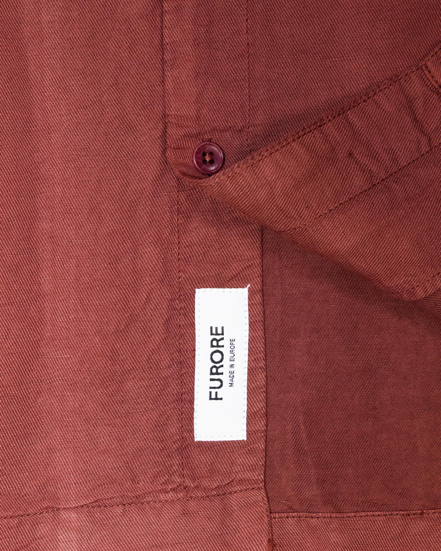 Furore Hill Short Sleeve Skjorte Rustrød - modostore.no