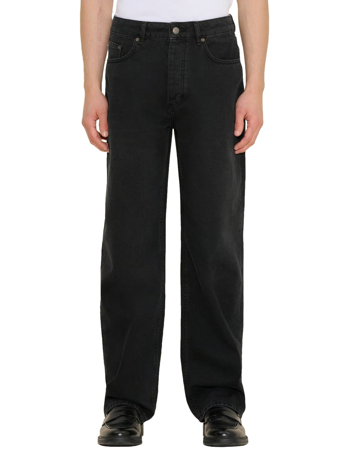 Holzweiler M Straight Jeans Jeans Vasket Sort - modostore.no