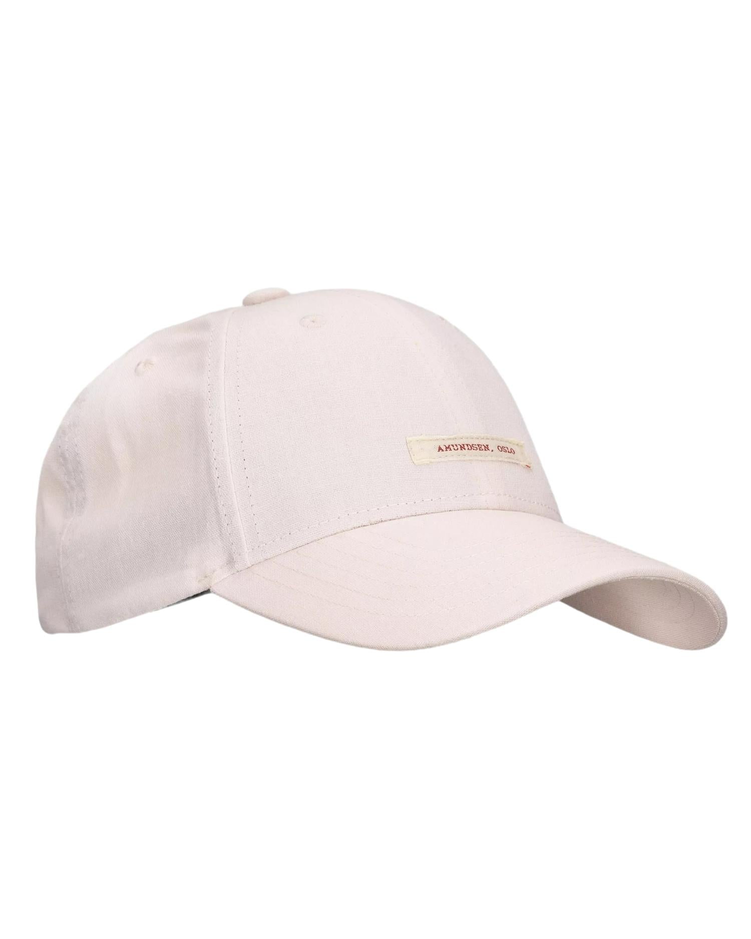 Amundsen Linen Patch Cap Caps Lyserosa - modostore.no