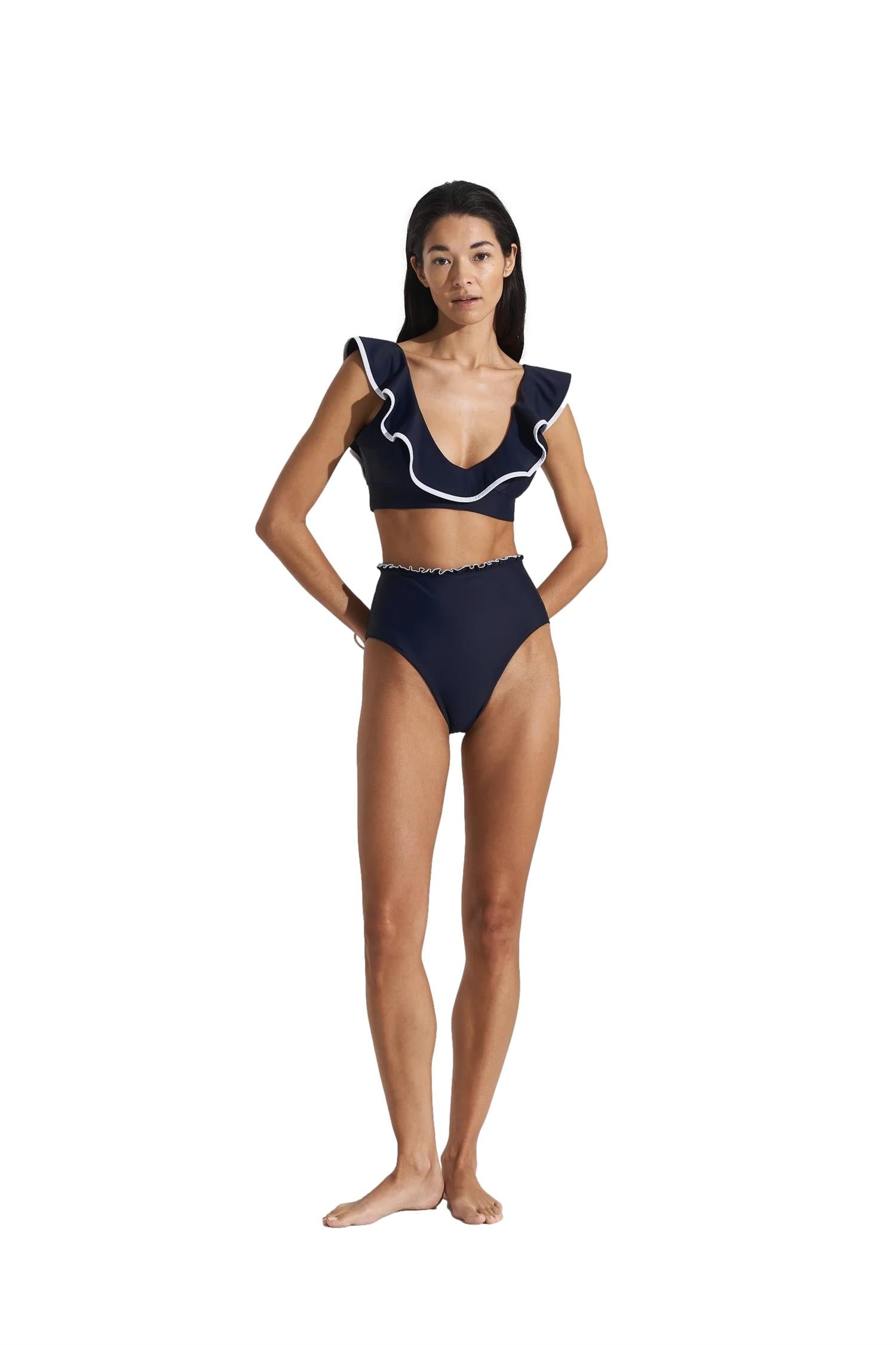Seaquelle High Bikini Bottom Badetøy Mørkeblå - modostore.no