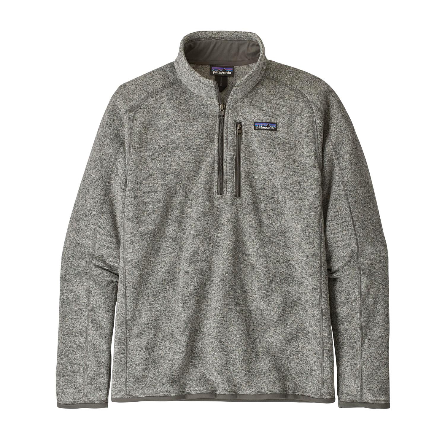 Patagonia M Better Sweater 1/4 Zip Stonewash Genser Lys Grå Melert
