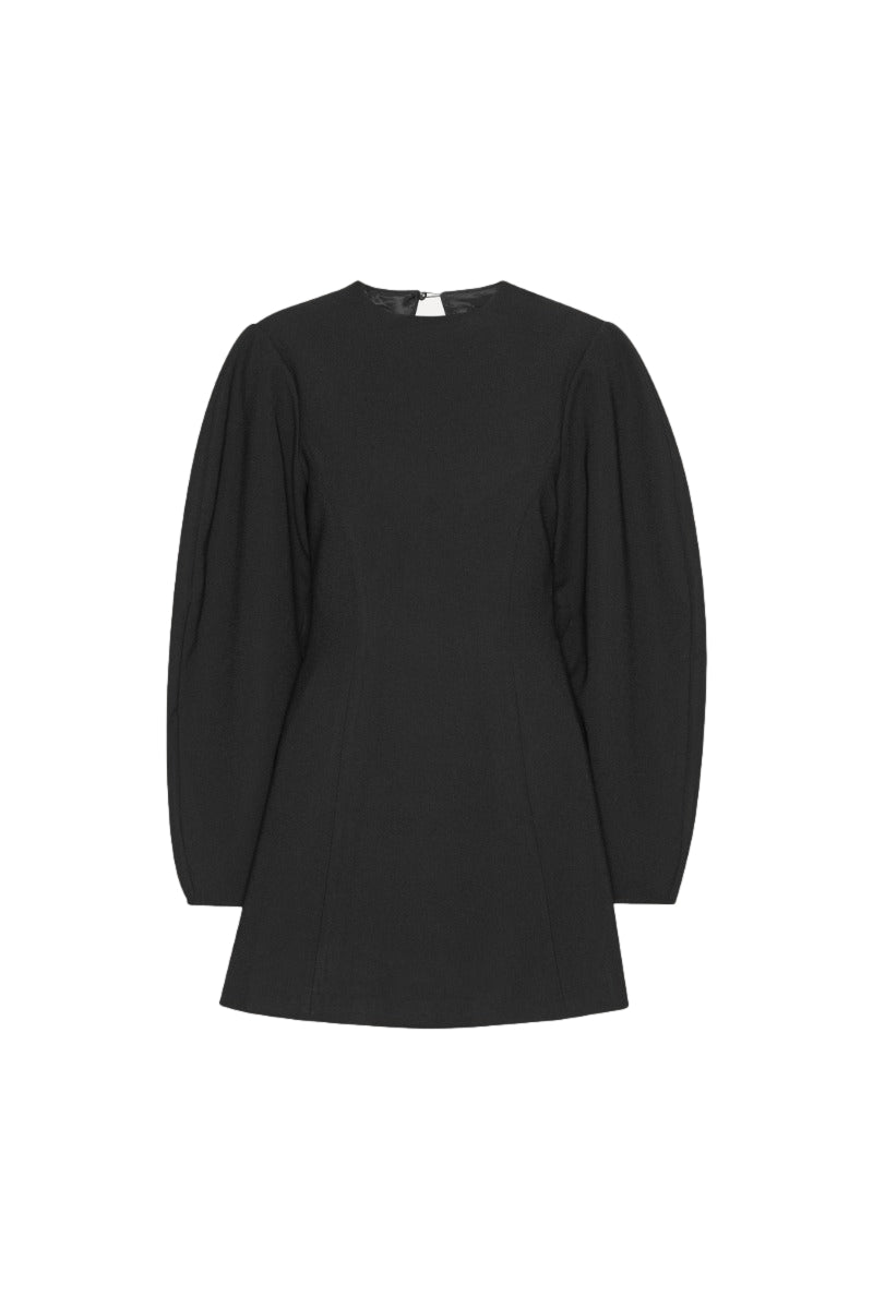 ROTATE Suiting Flared Mini Dress Kjole Sort