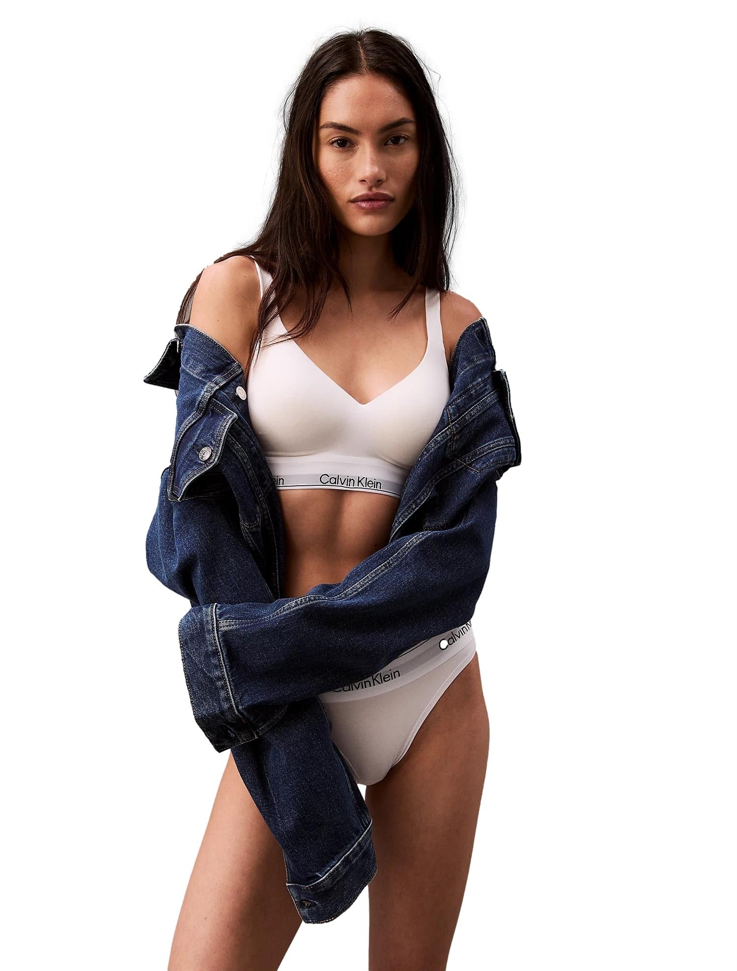 Calvin Klein Underwear Lift Bralette ( Rolling Change) Undertøy Hvit - modostore.no