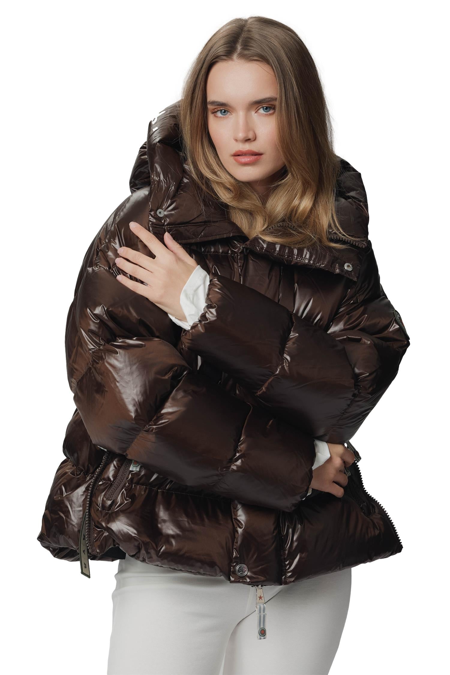 CAYA Ginny Short Coffee Jakke Mørkebrun - modostore.no