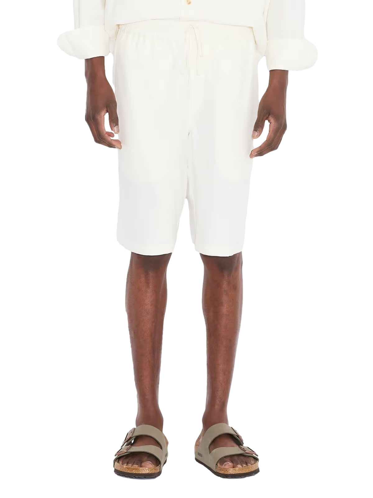 Holzweiler Lian Linen Shorts Shorts Ecru - modostore.no