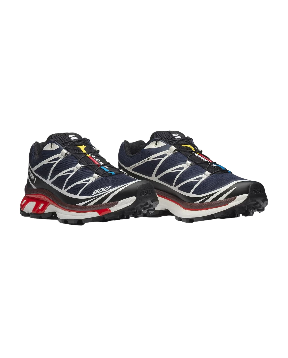 Salomon XT-6 Maritime Blue/Black/Fiery Red Sko Marine