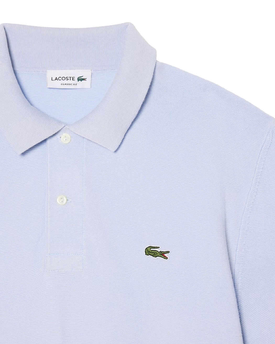 Lacoste Classic Fit Knitted Polo Shirt T-shirt Lyseblå - modostore.no