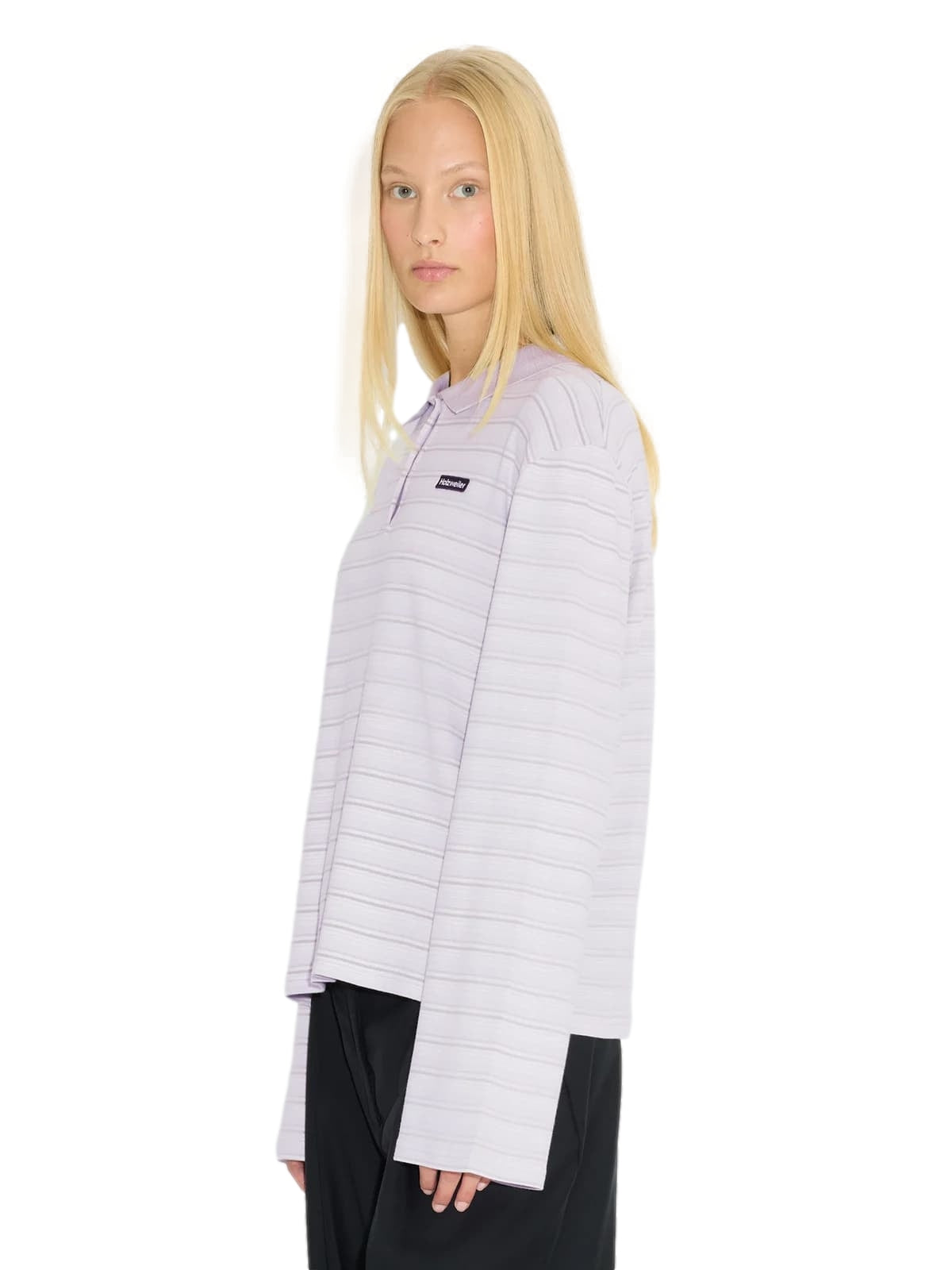 Holzweiler Sunny Polo Lt. Purple Stripes Genser Lyselilla