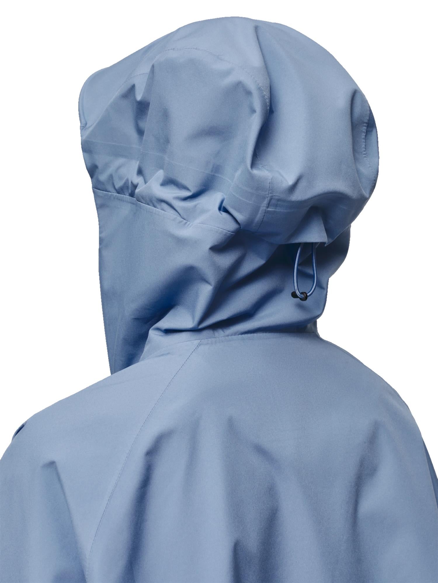 Blæst Voss Poncho Blue Hour Jakke Lyseblå - modostore.no