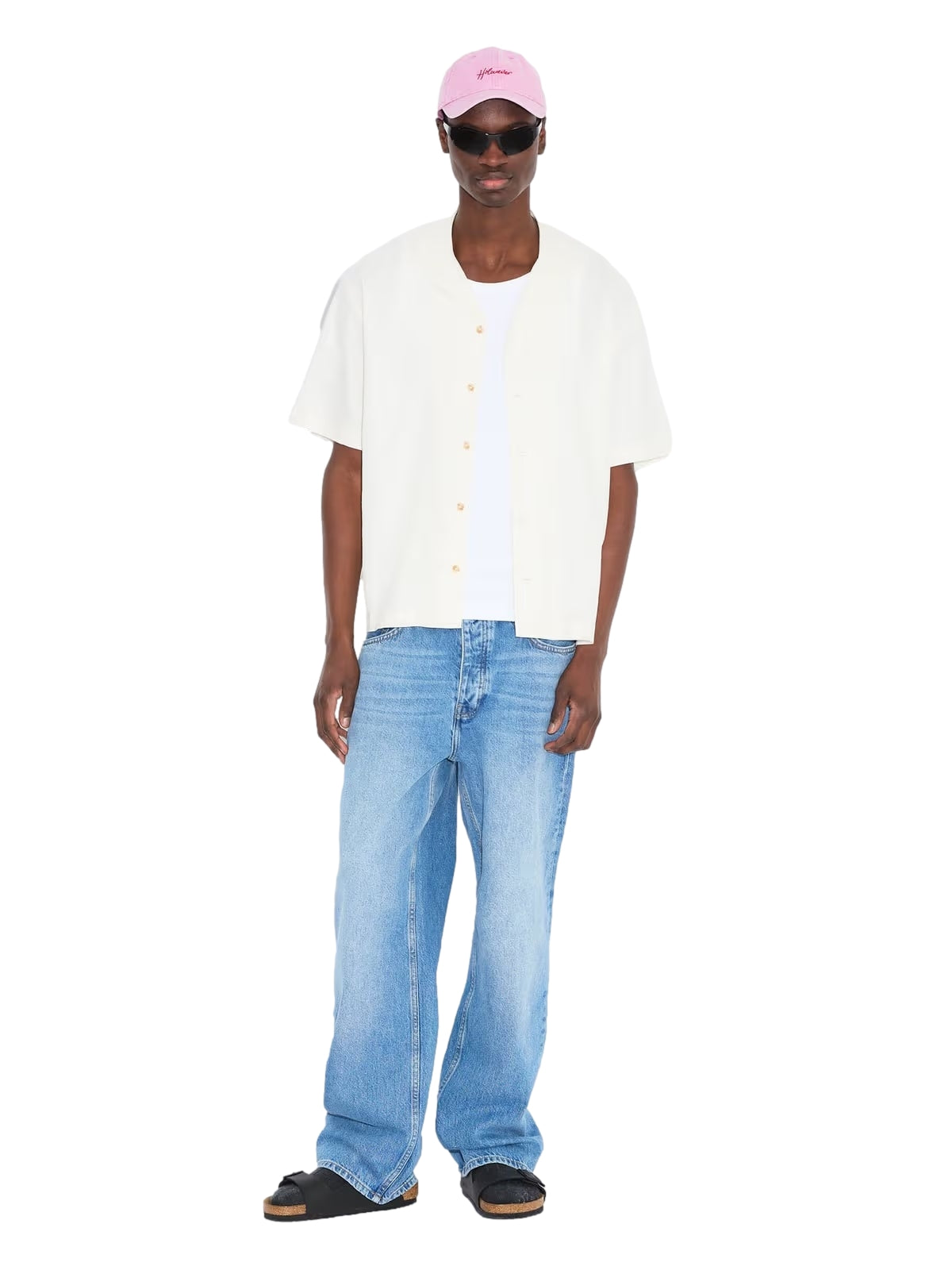 Holzweiler Pier Linen Shirt Skjorte Ecru - modostore.no