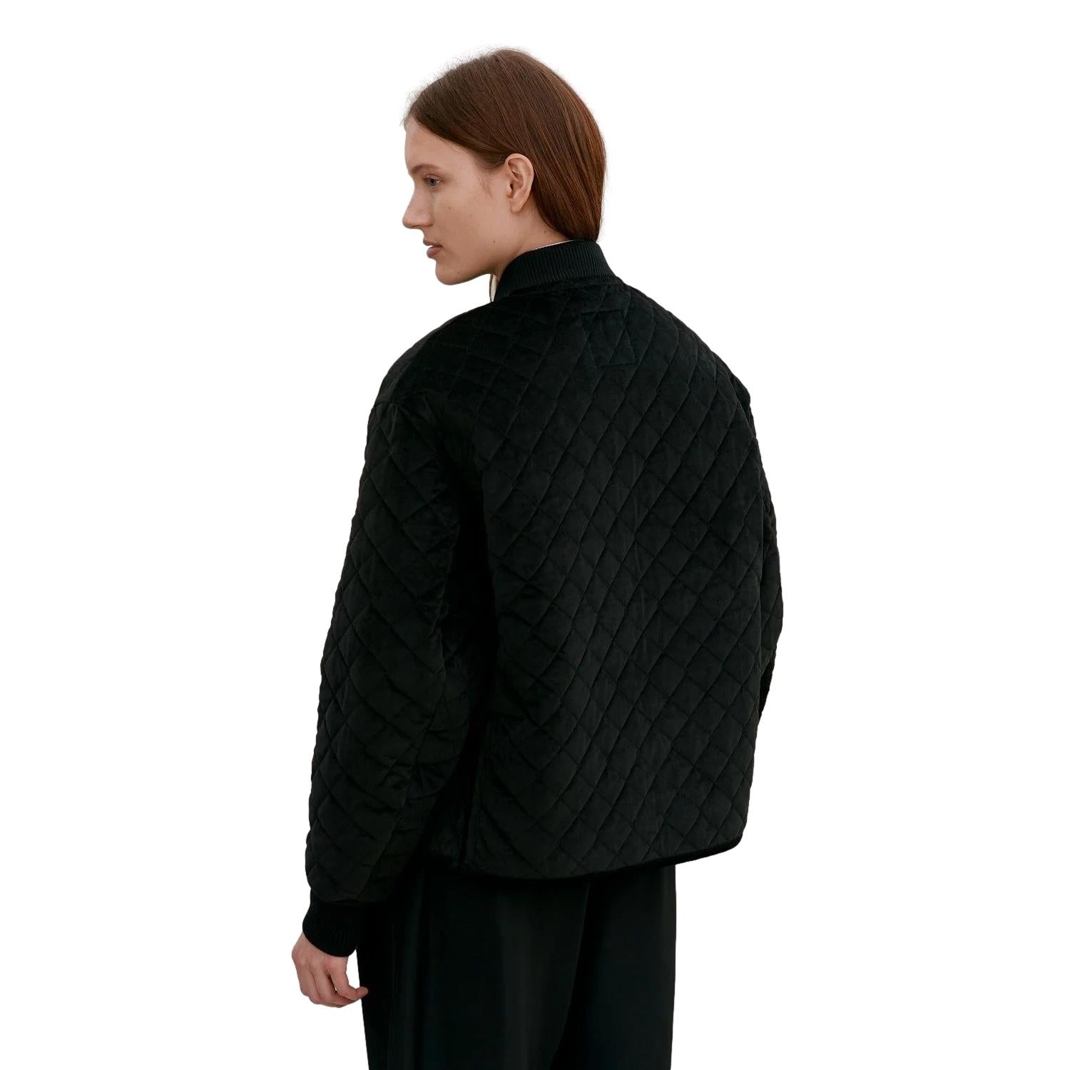 Lavenham Paneled Bomber Jacket Jakke Sort