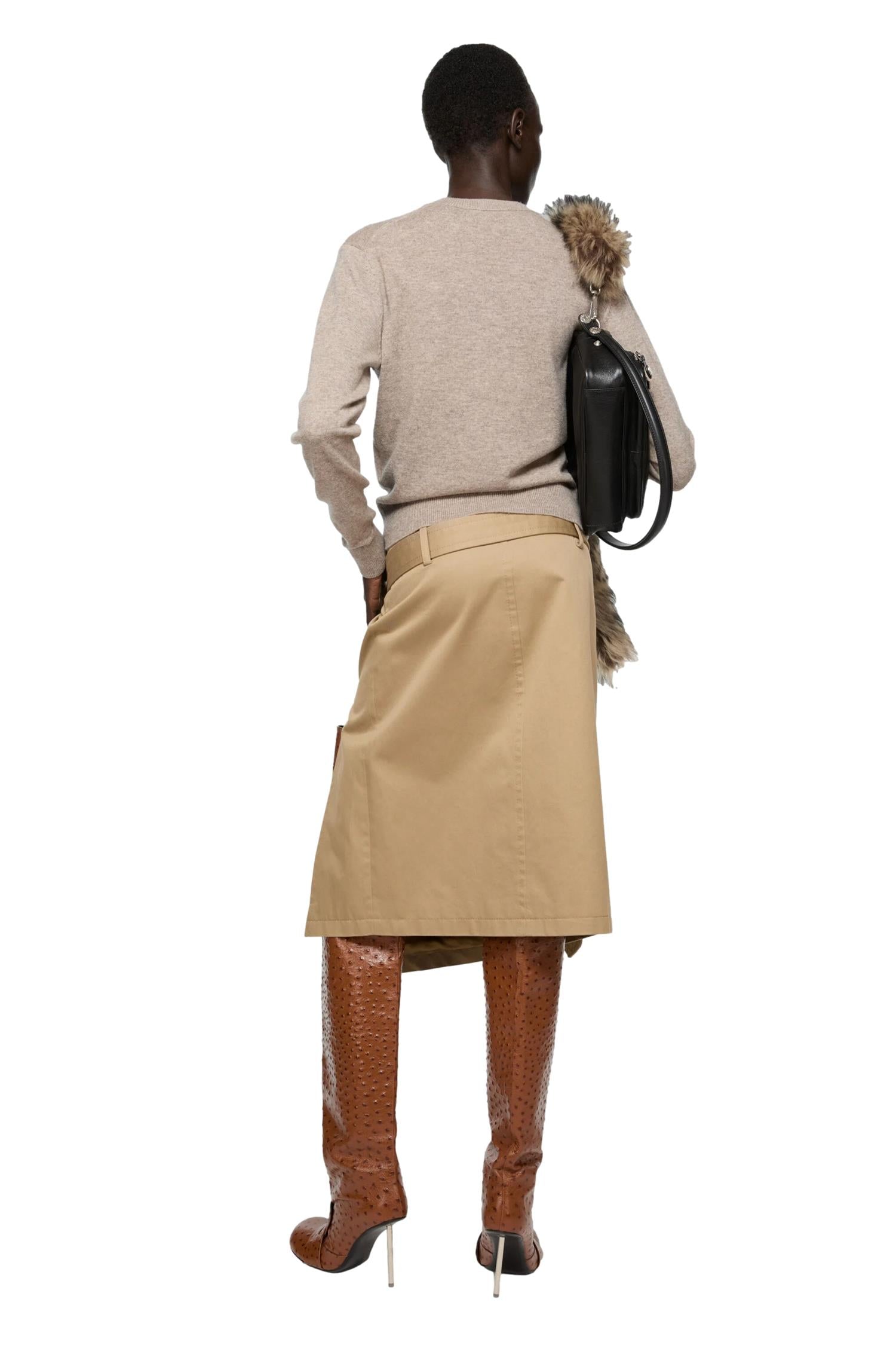 Acne Crewneck Jumper Yak Wool Genser Beige - modostore.no