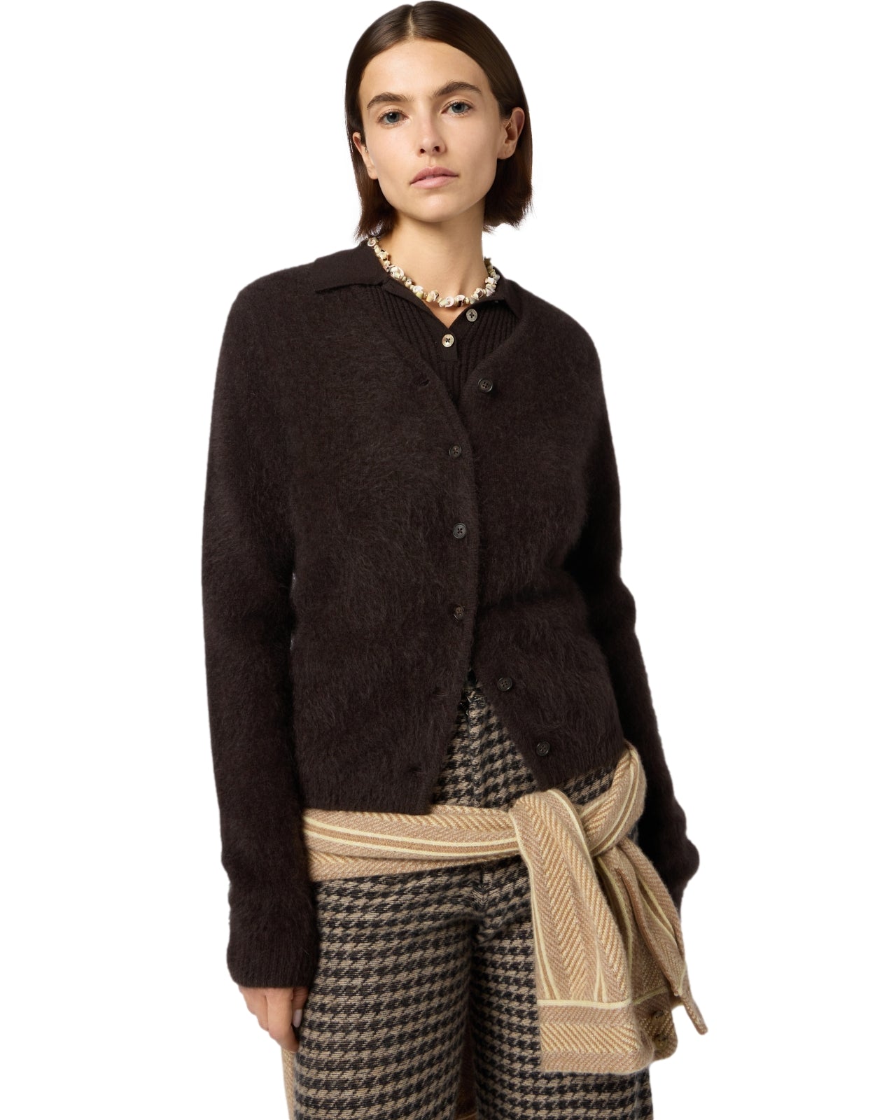 Guest In Residence Grizzly Cardigan Cardigan Mørkebrun - modostore.no