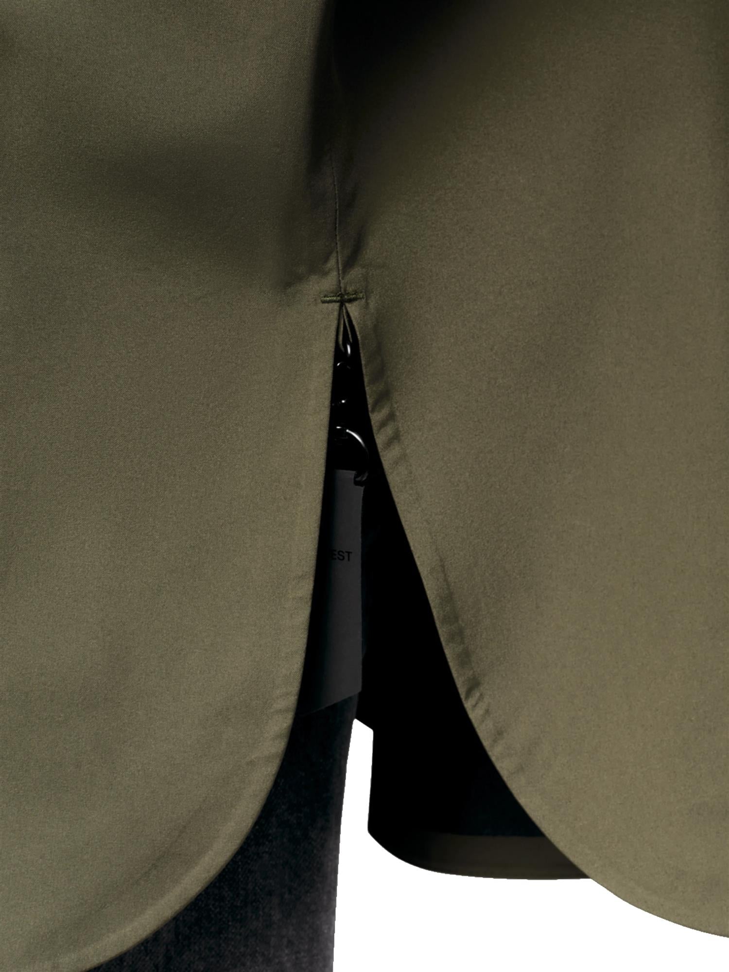 Blæst Voss Poncho Grape Leaf Jakke Oliven