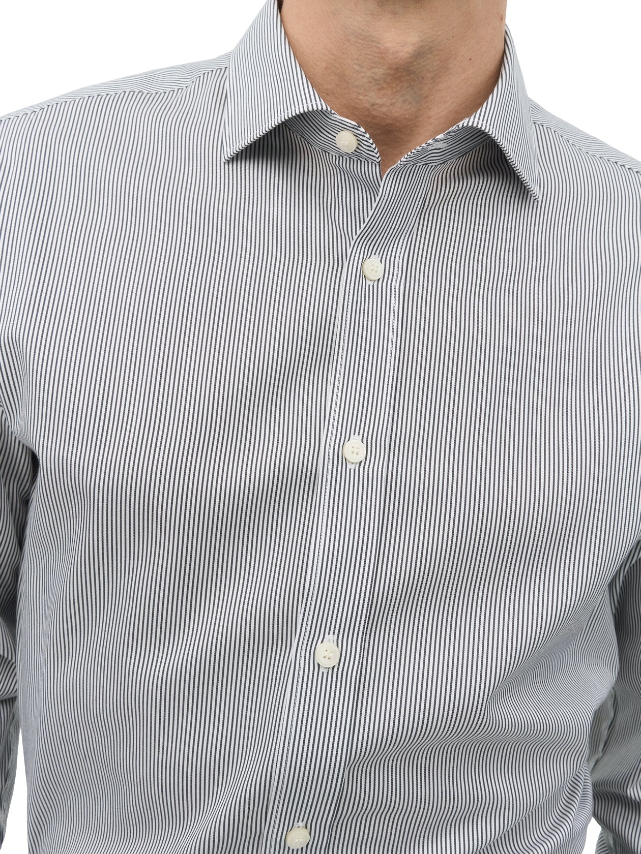 Tiger of Sweden Adley C Cotton Stripe Shirt Skjorte Stripet Mørkeblå