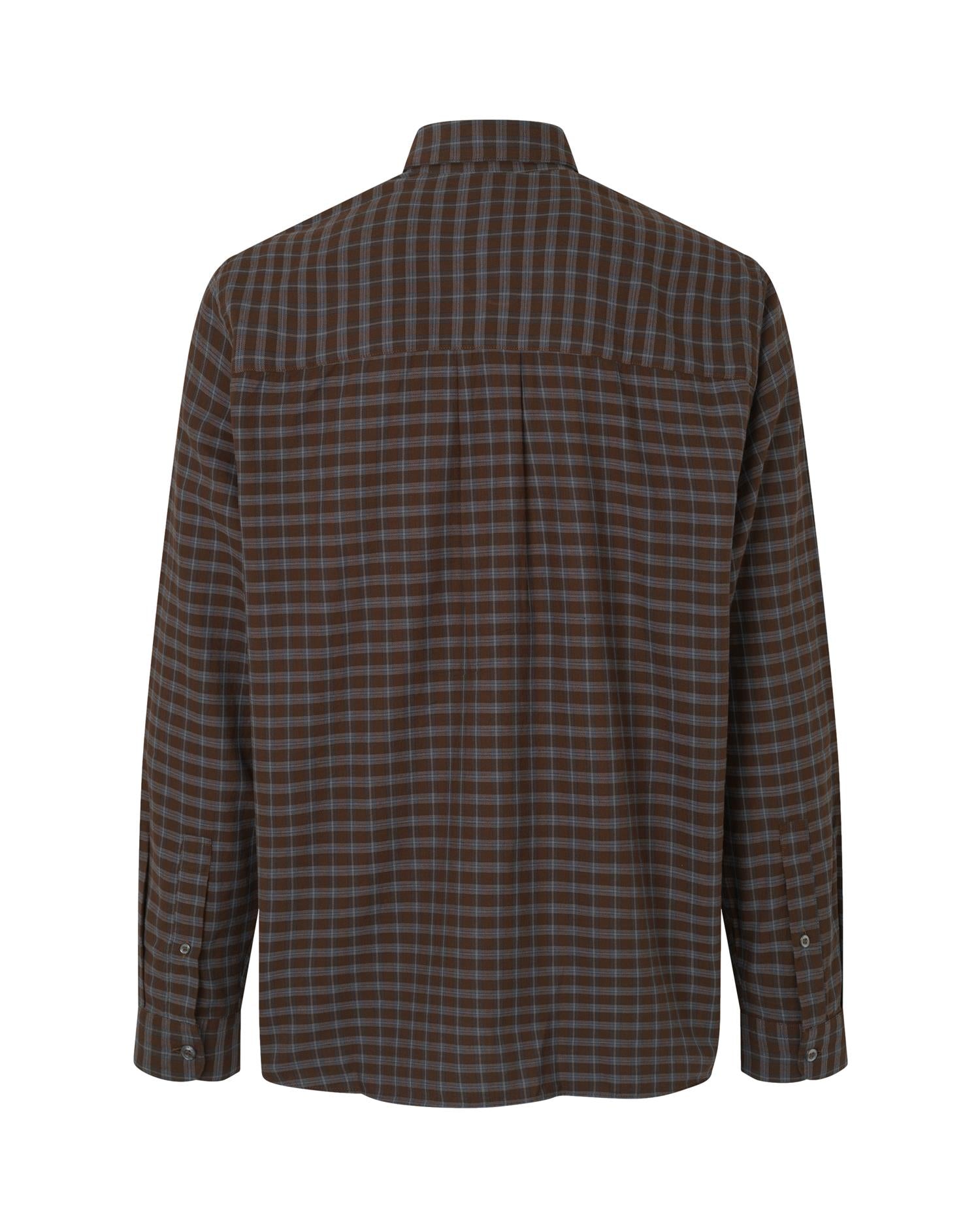 Garment Project Relaxed LS Shirt Skjorte Brun
