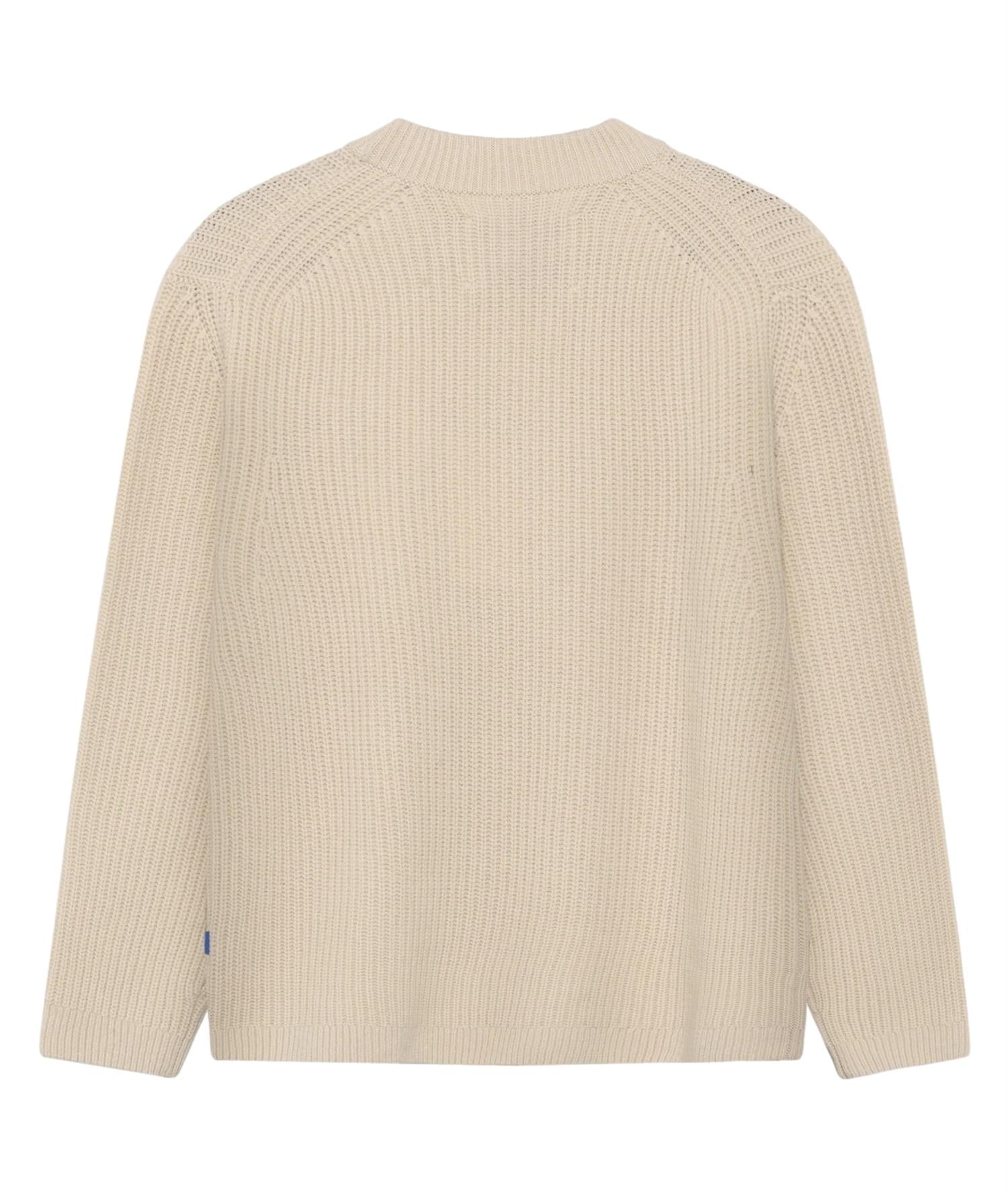 Garment Project Boxy Wool Knit Bone Genser Beige - modostore.no