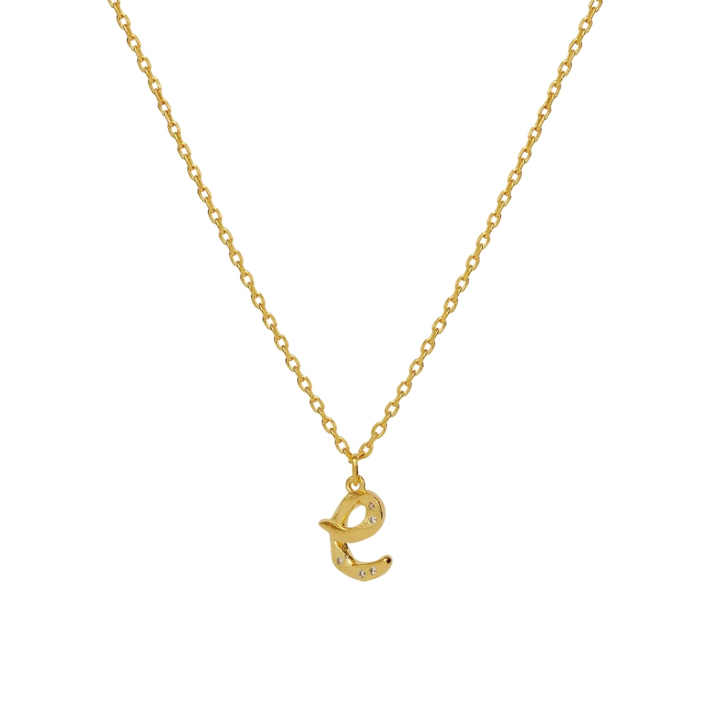 Maanesten E Alphabet Smykke Gull - modostore.no