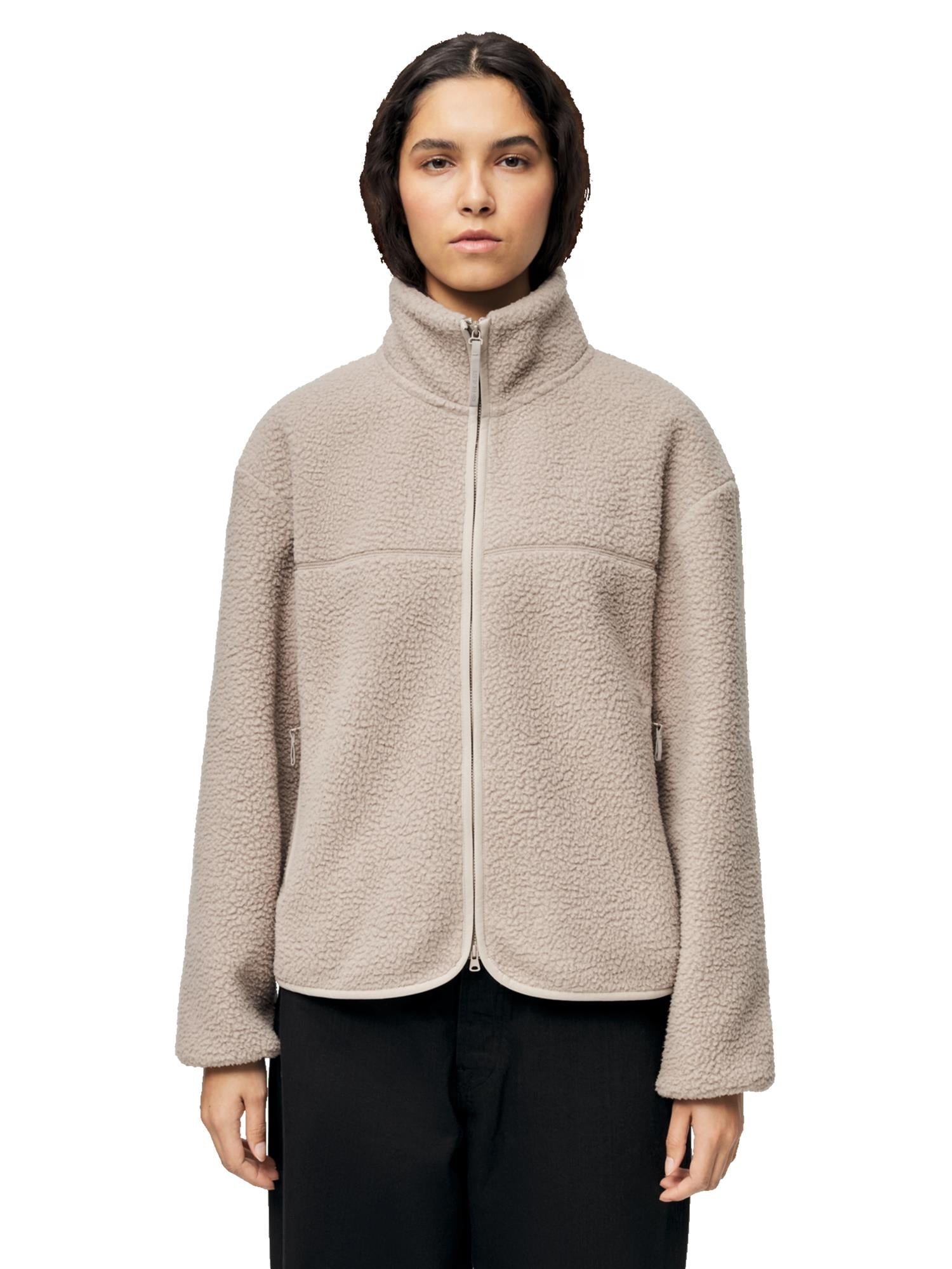 Blæst Tind W Fleece Jacket Low Tide Jakke Beige Grå - modostore.no