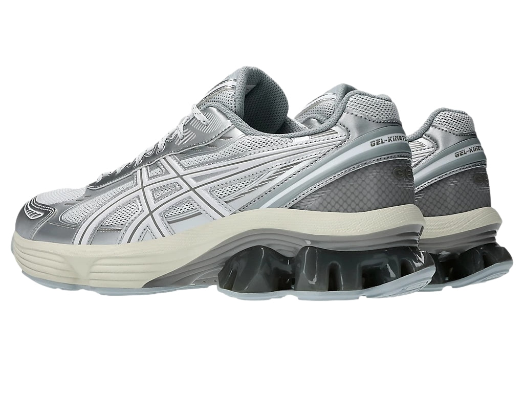 Asics GEL-KINETIC FLUENT WHITE/WHITE Sko Hvit Og Sølv - modostore.no