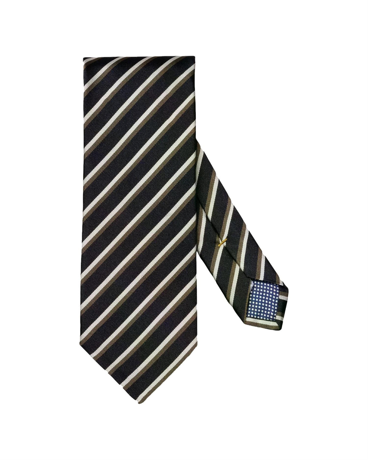 Eton Mogador Striped Woven Tie Slips Stripet Mørkeblå