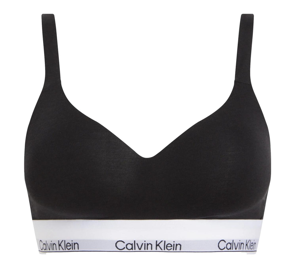 Sort Calvin Klein Underwear Lift Bralette, myk og behagelig undertøy med lift-effekt, vises foran på bildet.