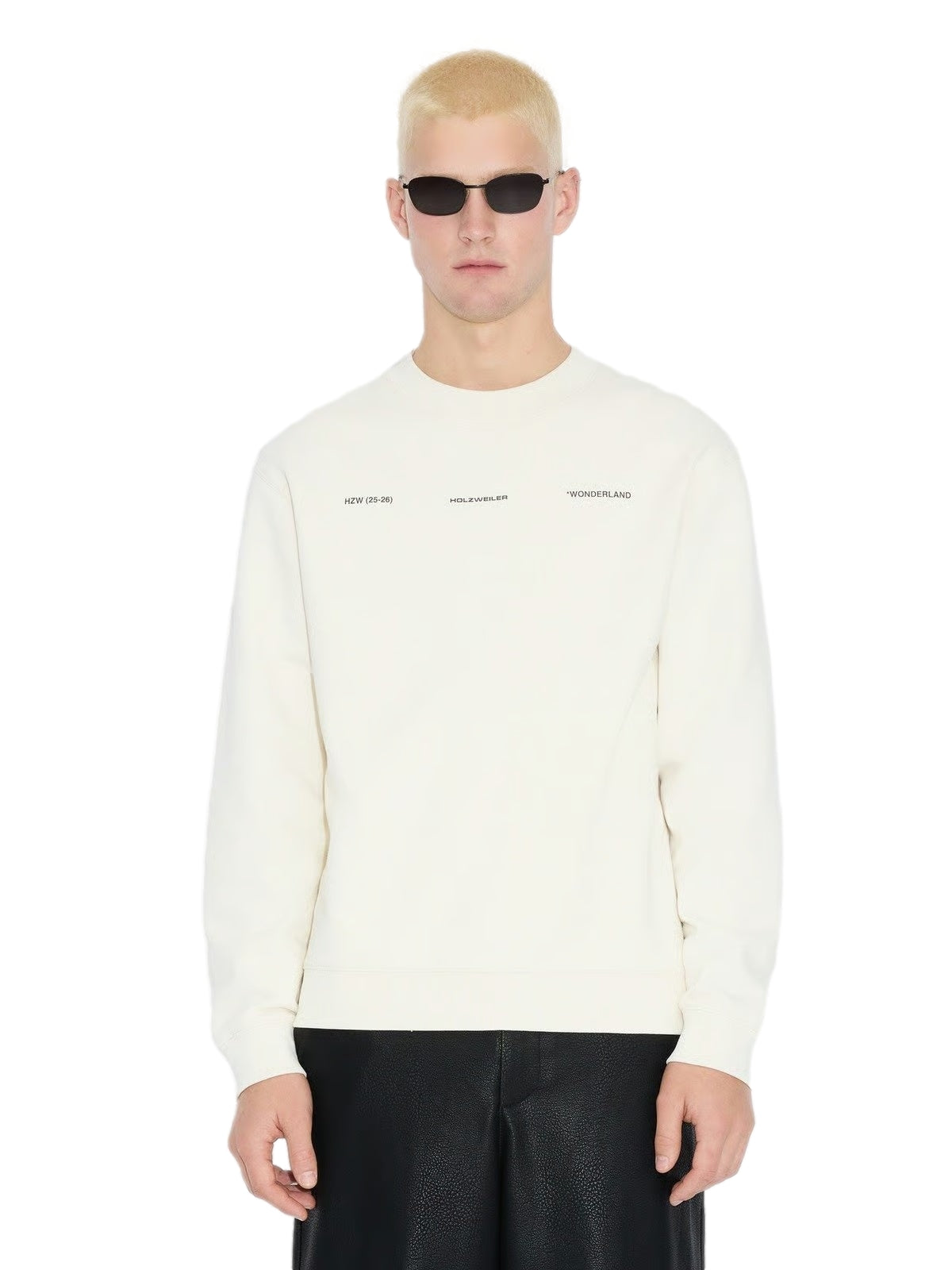 Holzweiler Duke National Crew Genser Hvit - modostore.no