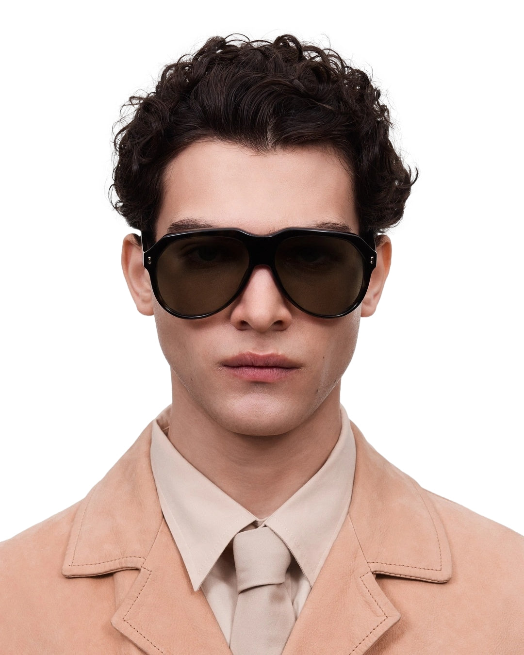 Chimi Eyewear Caine solbriller i skjellmønster med brune glass, stilige og solbeskyttende for kvinner.
