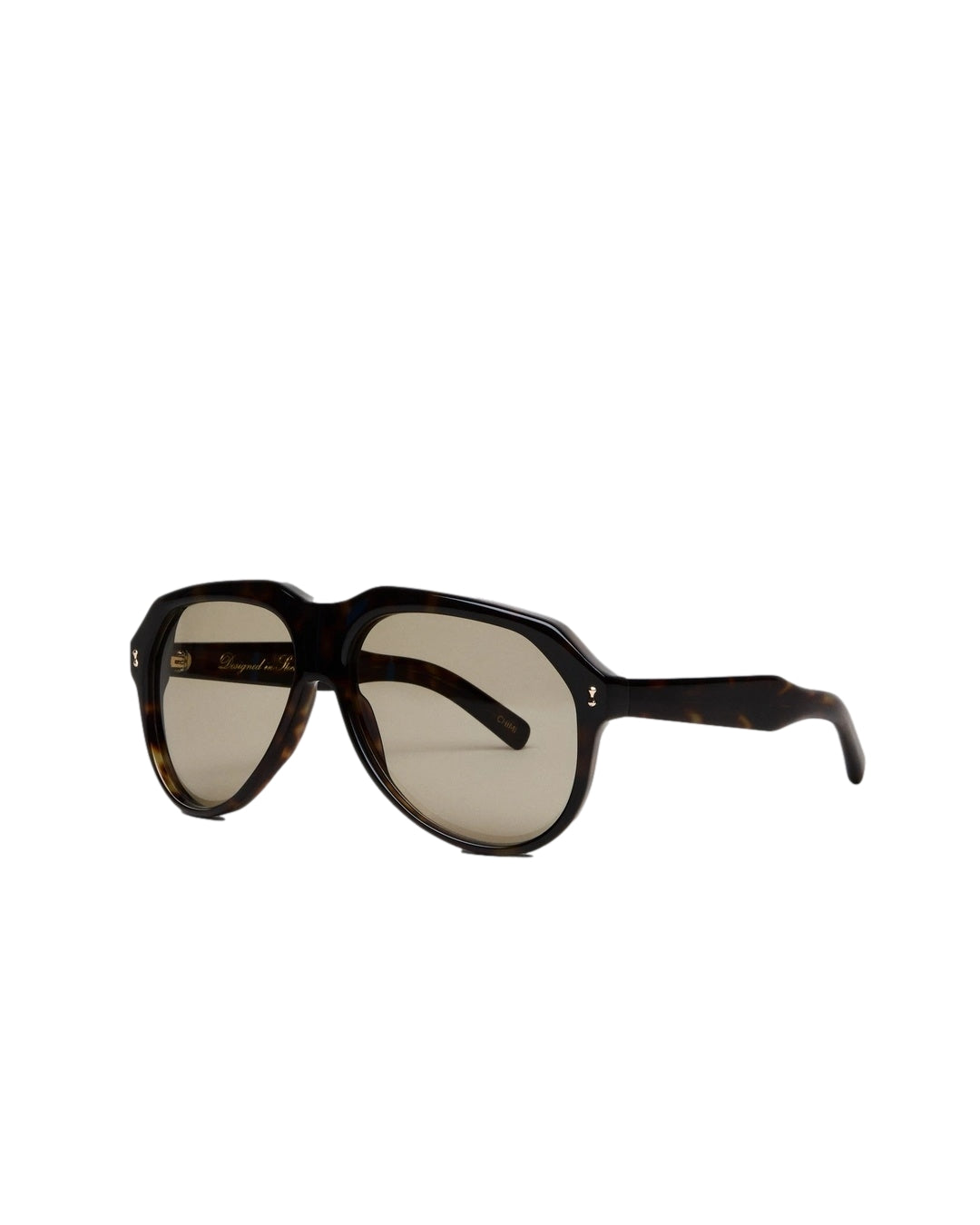 Chimi Eyewear Caine solbriller i tortoise-mønster med brune glass, stilfulle og beskyttende solbriller for menn og kvinner