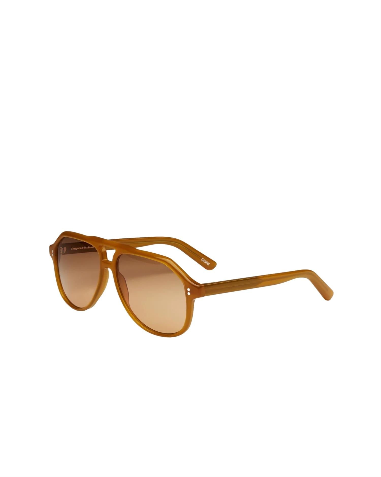 Chimi Eyewear Sally Amber Honey Solbriller Oransje - modostore.no