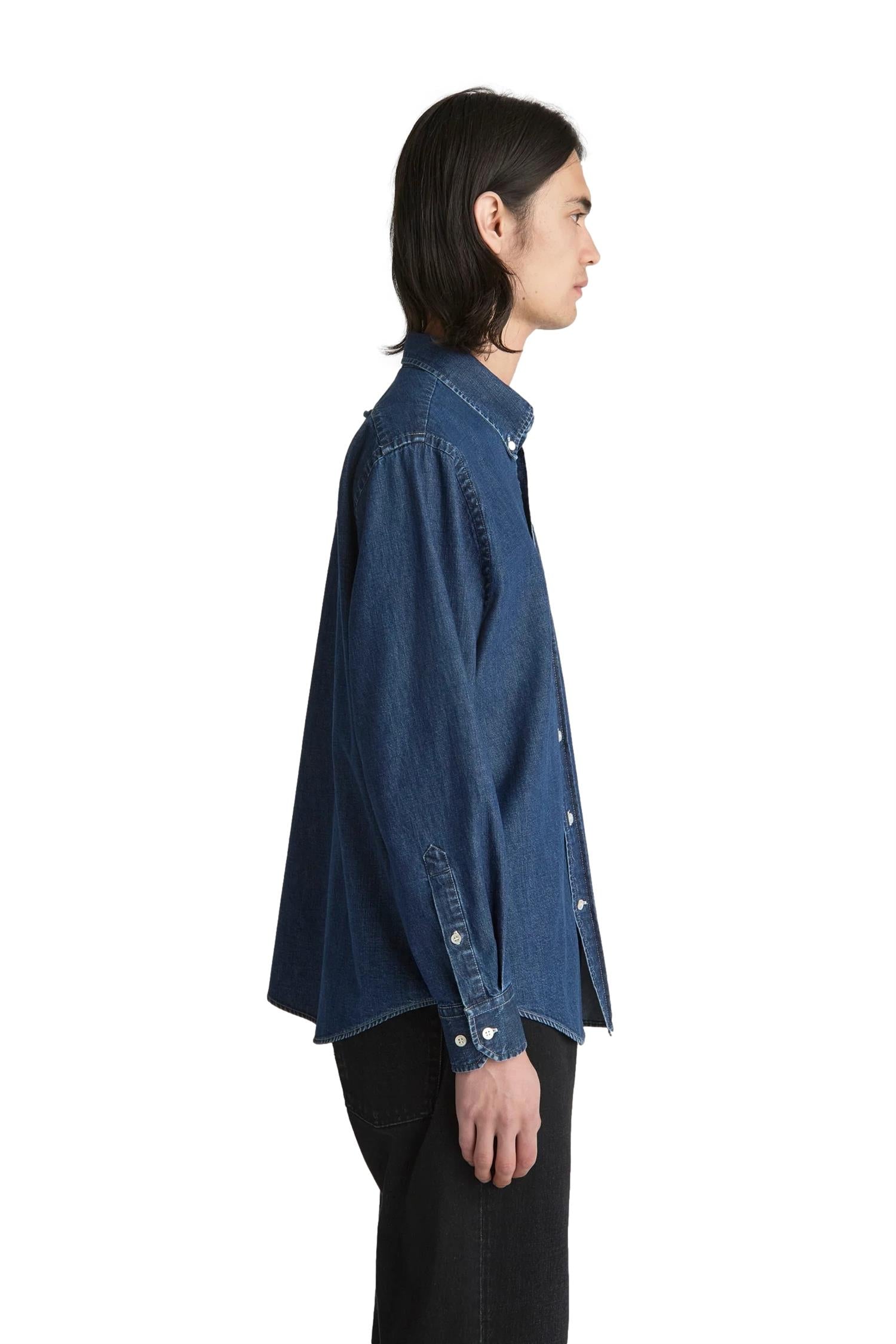 Livid Henrey Japan Indigo Dusk Skjorte Mørkeblå - modostore.no