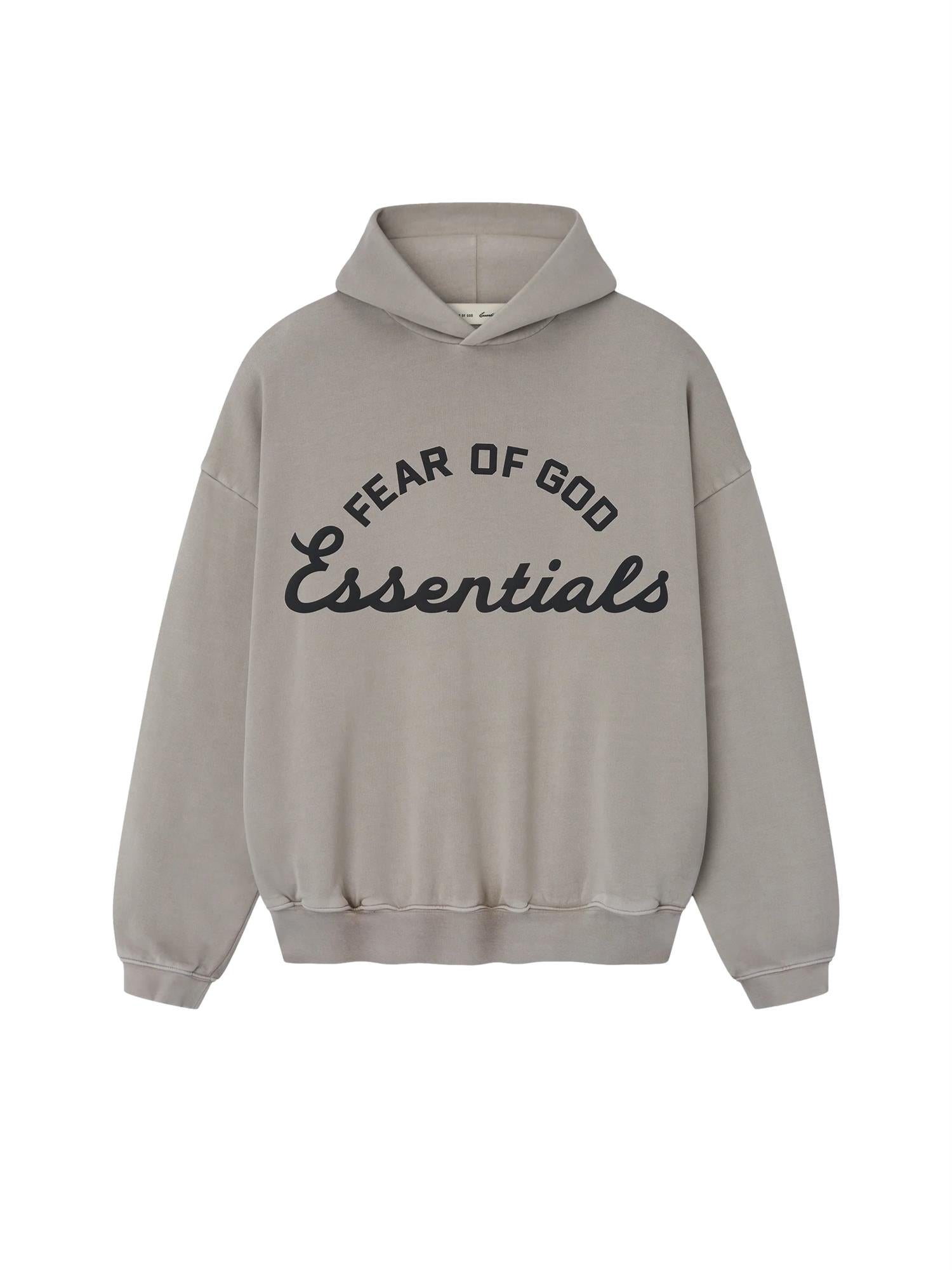 Fear of God Essentials Training 90's Hoodie Hettegenser Lysegrå - modostore.no