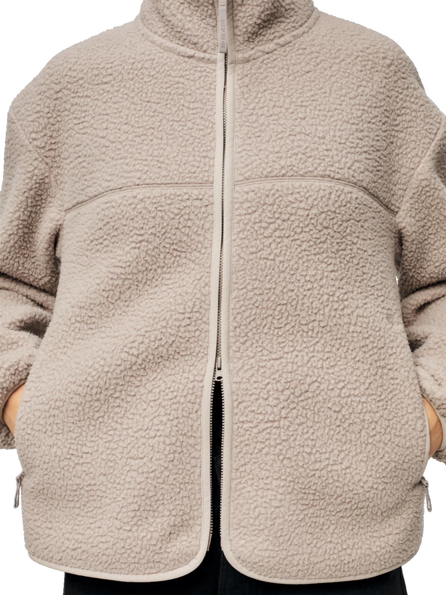 Blæst Tind W Fleece Jacket Low Tide Jakke Beige Grå - modostore.no