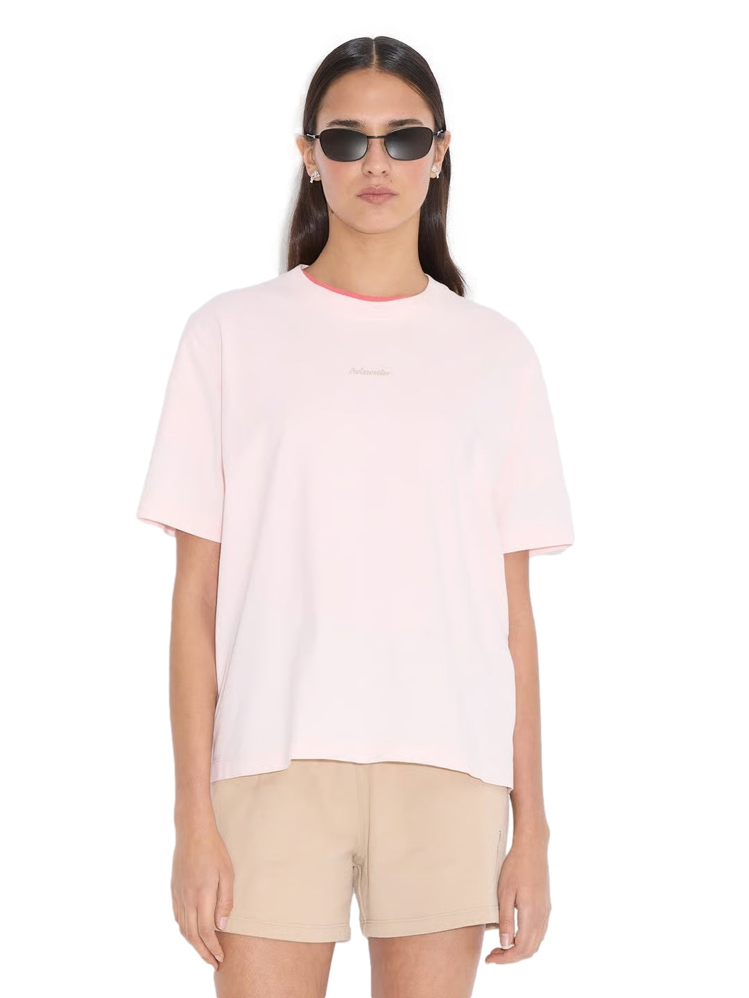 Holzweiler Kjerag National Tee T-shirt Lyserosa - modostore.no