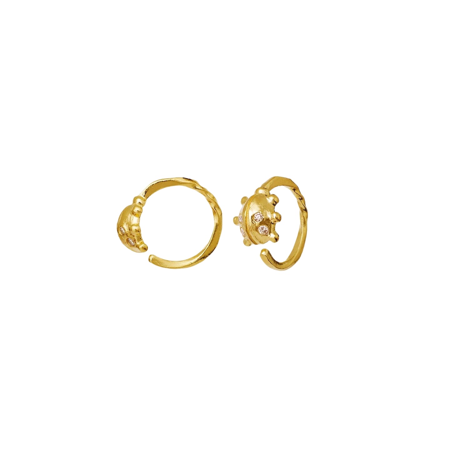 Maanesten Ladybird Earrings Øredobber Gull - modostore.no
